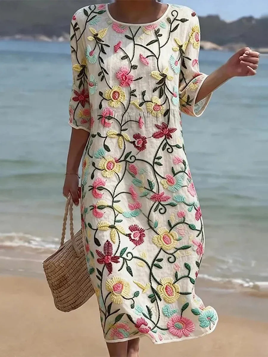 Amber | Elegant Floral Dress