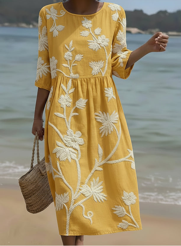 Amber | Elegant Floral Dress