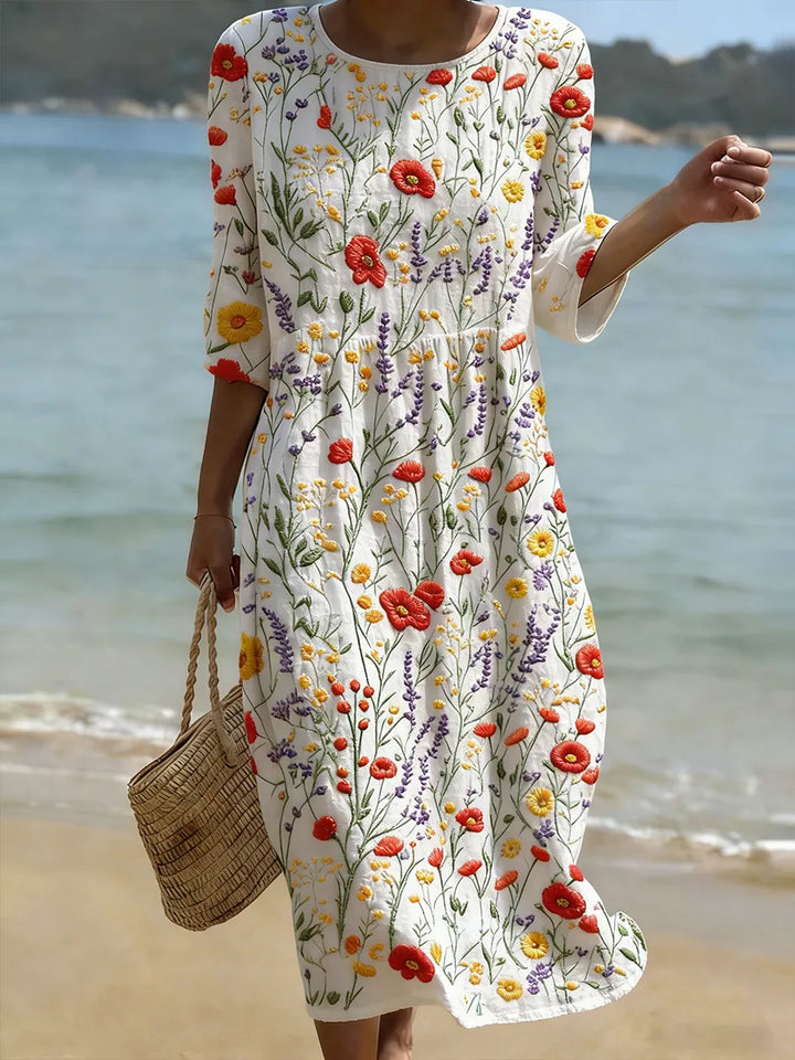 Amber | Elegant Floral Dress