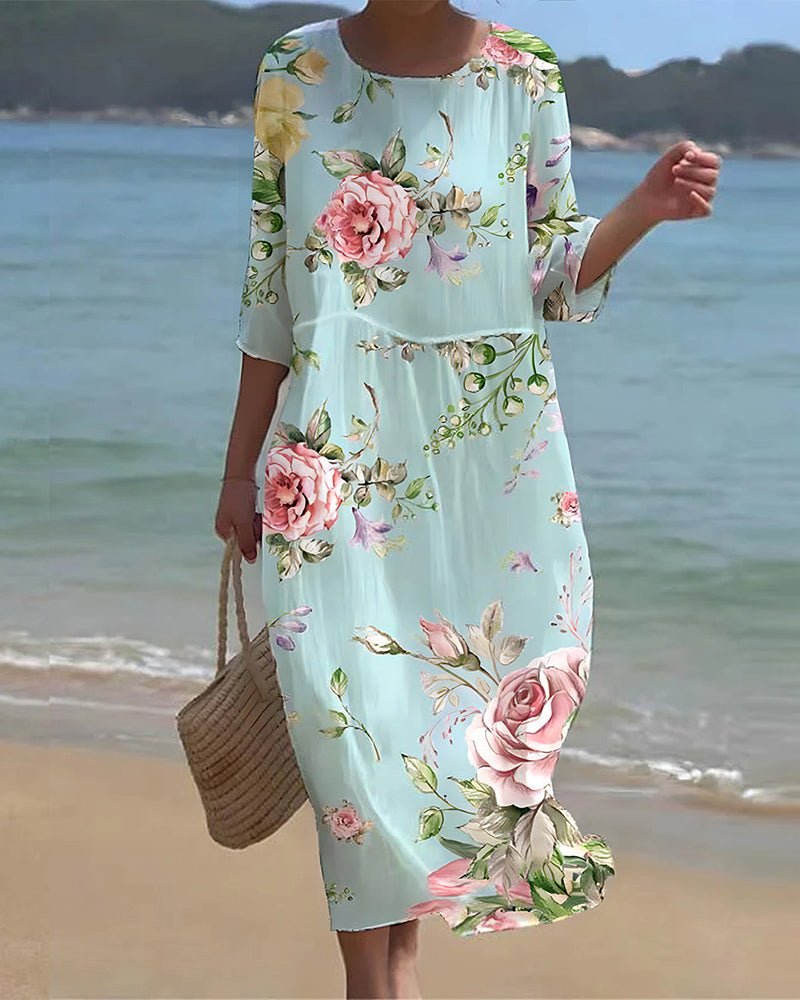 Amber | Elegant Floral Dress
