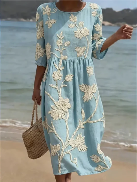 Amber | Elegant Floral Dress